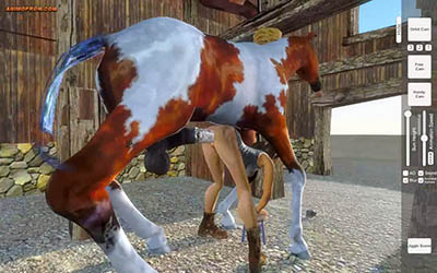 12 ) Lara with horse 1 on Unity 3d.